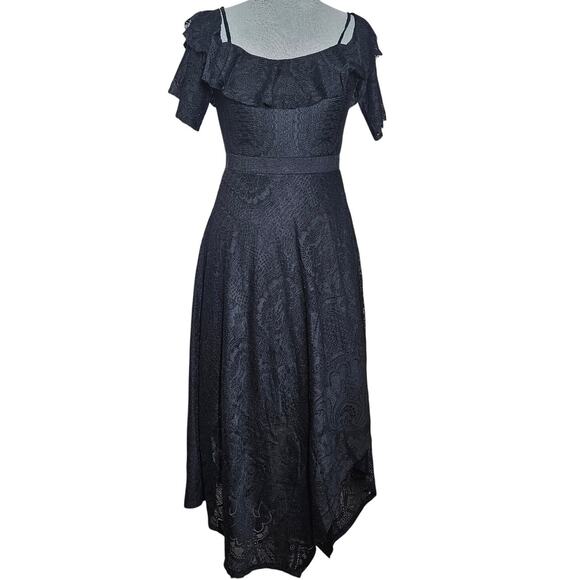 BCBGMaxazria Black Lace Mini Dress Size Small - Picture 1 of 3